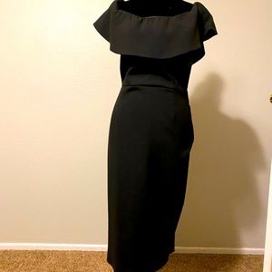 ZARA Basic Black MIDI Dress
